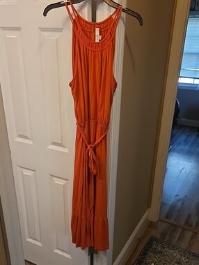 loft beach scroll cutout tiered maxi dress fashionably.late.mom on LTK